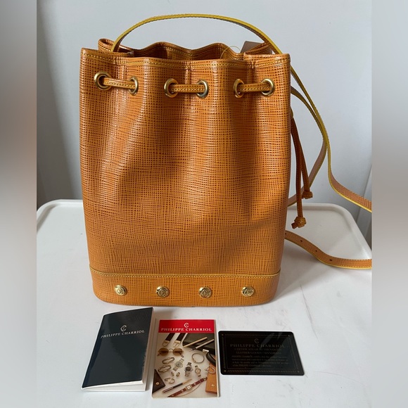 Authentic Philippe Charriol Bucket Bag - Picture 1 of 9
